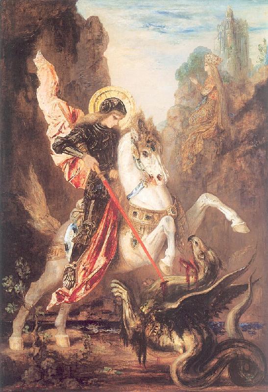 Gustave Moreau Saint George and the Dragon China oil painting art